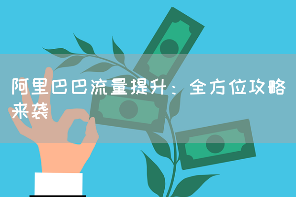 阿里巴巴流量提升：全方位攻略来袭